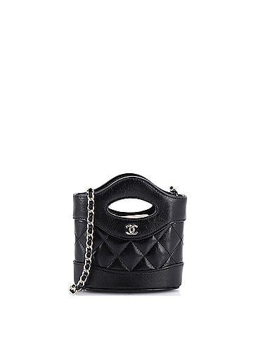 Chanel 31 Shopping Bag Clutch with Chain Quilted Calfskin Nano (view 1)