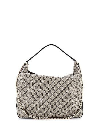 Gucci Chain Hobo GG Coated Canvas Large (view 1)