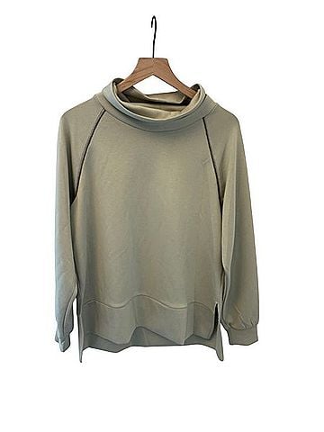 Elie Tahari Sage Whisper Lounge Top Long Sleeve T-Shirt (view 1)