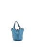 Hermès 100% Leather Blue Picotin Bag Clemence PM One size - photo 4