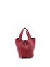 Hermès 100% Leather Red Picotin Lock Bag Clemence PM One size - photo 4