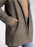 Thread & Supply 100% Polyester 100% Polyester 100% Polyester 100% Polyester Plaid Brown Black Blazer Size S - photo 8