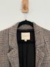 Thread & Supply 100% Polyester 100% Polyester 100% Polyester 100% Polyester Plaid Brown Black Blazer Size S - photo 4