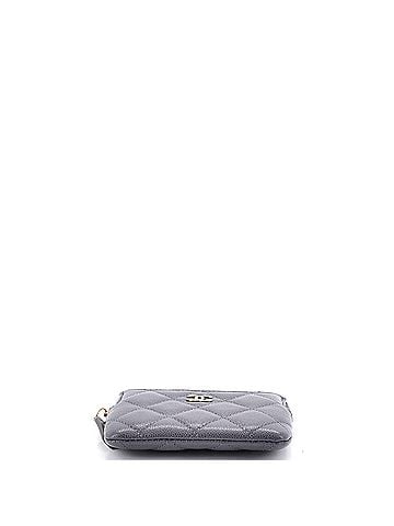 Chanel Square Zip Around Card Holder Wallet Quilted Caviar (view 2)