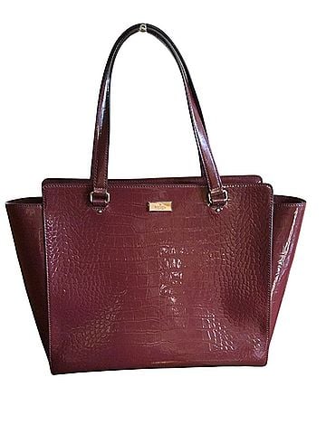 Kate Spade New York Bristol Drive Croc Elissa Leather Tote (view 1)