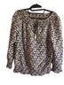 Tory Burch 100% Cotton Stripes Blue 3/4 Sleeve Top Size 10 - photo 1
