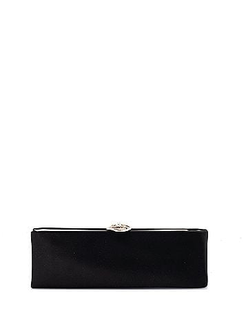 Chanel Camellia Clasp Clutch Satin with Crystals Long (view 1)