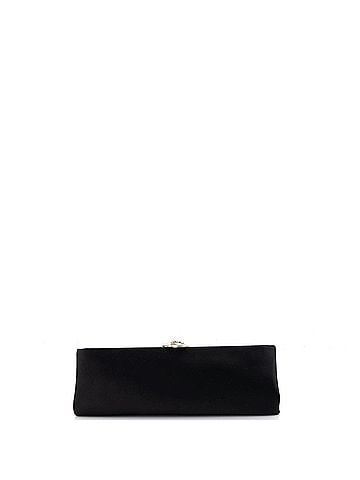 Chanel Camellia Clasp Clutch Satin with Crystals Long (view 2)