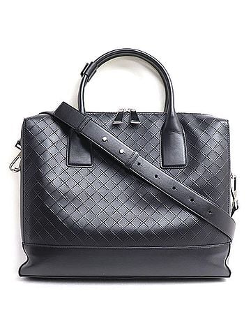 Bottega Veneta BOTTEGA VENETA Bottega Veneta Embossed Business Bag Black 618609 VCRE2 8803 Briefcase Men's (view 1)