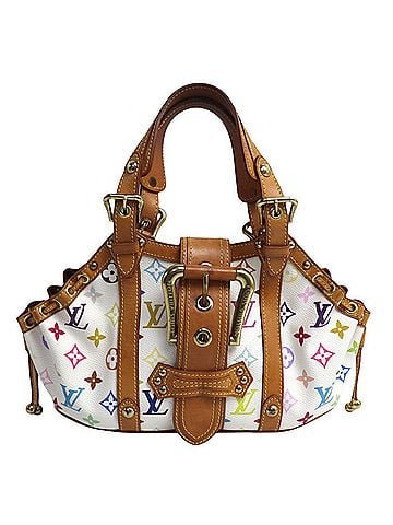 Louis Vuitton LOUIS VUITTON Theda PM Handbag, Multicolor Blanc (White), M92348, Women's (view 1)