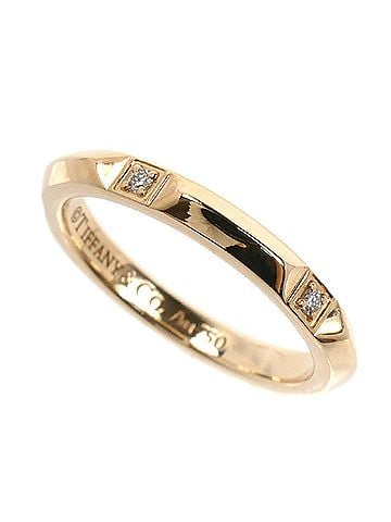 Tiffany & Co. TIFFANY&Co. Tiffany 18KPG Pink Gold True Band Diamond Ring 67134176 2.9g Women's (view 1)
