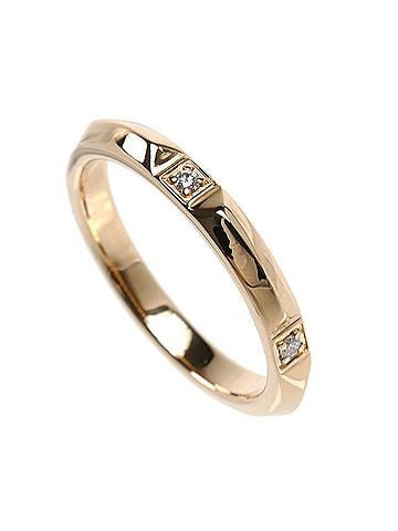 Tiffany & Co. TIFFANY&Co. Tiffany 18KPG Pink Gold True Band Diamond Ring 67134176 2.9g Women's (view 2)