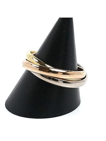 Cartier CARTIER Cartier 18K Yellow Gold Pink White Trinity Ring B4234264 64 11.7g Men's (view 2)