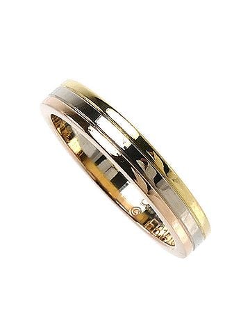 Cartier CARTIER Cartier 18K Yellow Gold White Pink Vendome Ring, 4.7g, Women's (view 2)