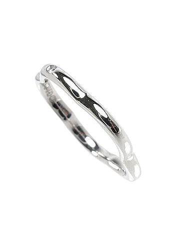 Chanel CHANEL 18KWG White Gold Camellia Single Diamond Ring, 2.3g, Women's (view 2)