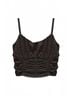 Katie J NYC Solid Black Women's Tween Pixie Top in Black Size S - photo 1