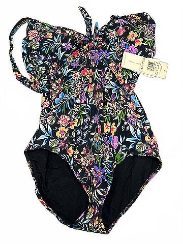 Profile by Gottex Flora V-Neck One Piece in Floral (view 1)