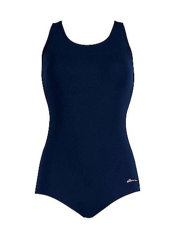 Dolfin Women's Aquashape Conservative Lap Suit in Navy (view 1)