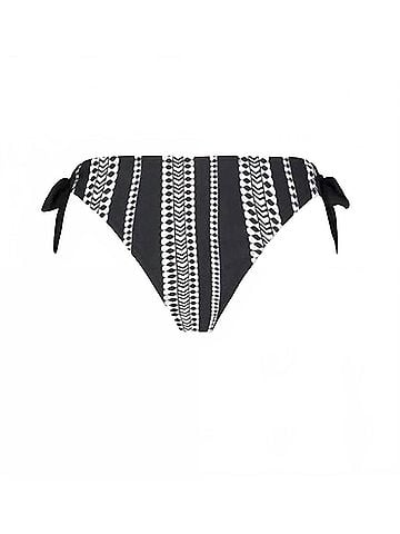 Lemlem Side Tie Bottom in Black And White (view 1)