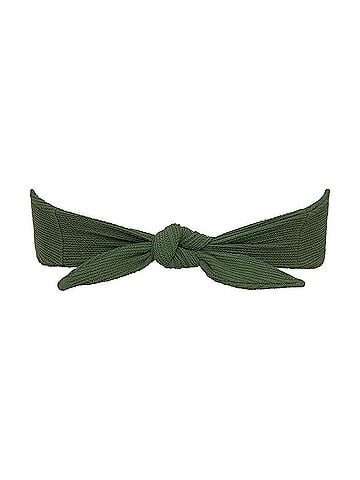 Montce Micro Scrunch Tori Bandeau Bikini Top in Olive (view 2)