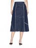 FRAME Blue Patchwork Skirt in Hemlock Size 26 - photo 4
