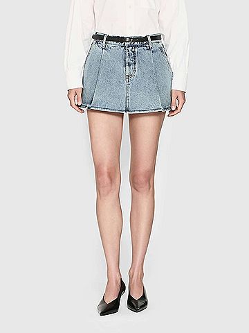 FRAME Pleated Skirt in Outlaw (view 2)
