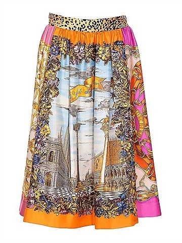 Moschino Women's Scarf Print Skirt in Multi (view 1)