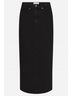 FRAME Solid Black Column Skirt in Sutro Size 24 - photo 5