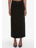 FRAME Solid Black Column Skirt in Sutro Size 28 - photo 2