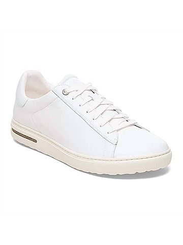 Birkenstock Women's Bend Low Natural Leather Shoe - Regular in White (view 2)