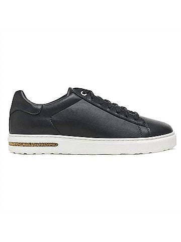 Birkenstock Women's Bend Low Natural Leather Sneakers in Black (view 1)