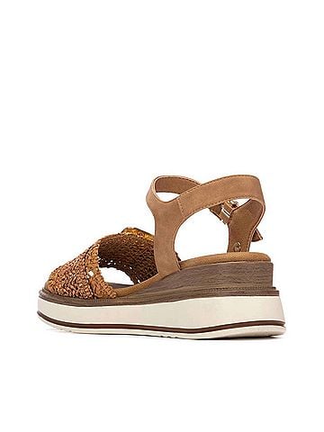 XTI Women's Ankle Strap Sandals in Camel (view 2)