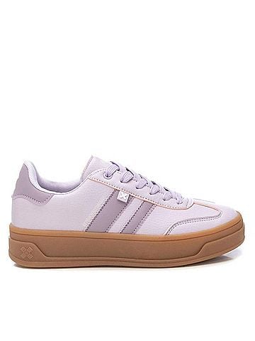 XTI Women's Lace Up Sneakers in Lilac (view 1)