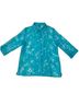 Salon Studio by Haband Floral Blue Green Button-Down Shirt Size M - photo 4