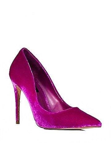 Aqua Women's Britv Pointed Toe High Heel Pumps in Velvet Pink (view 1)
