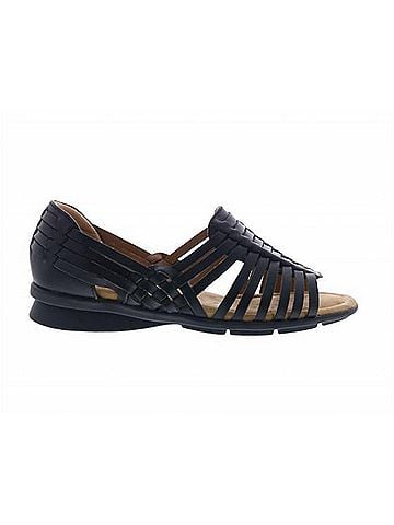 Comfortiva Women's Putnam Flat Sandals in Black (view 1)