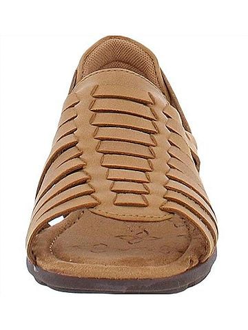 Comfortiva Women's Putnam Flat Sandals in New Caramel (view 2)