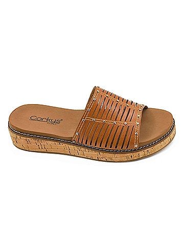 Corkys Women's At Ease Sandals in Cognac (view 1)