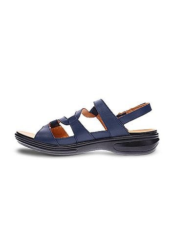 Revere Women's Emerald Back Strap Sandals in Blue French (view 2)