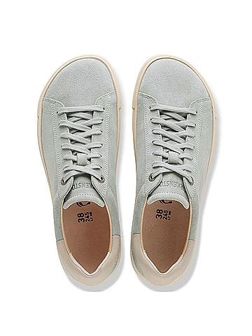 Birkenstock Women's Bend Low Suede Sneakers in Pure Sage (view 2)