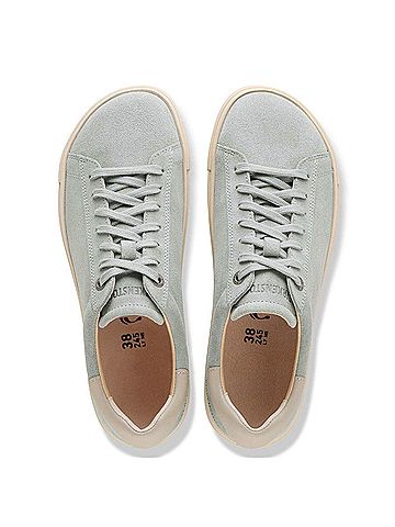 Birkenstock Women's Bend Low Suede Sneakers in Pure Sage (view 2)