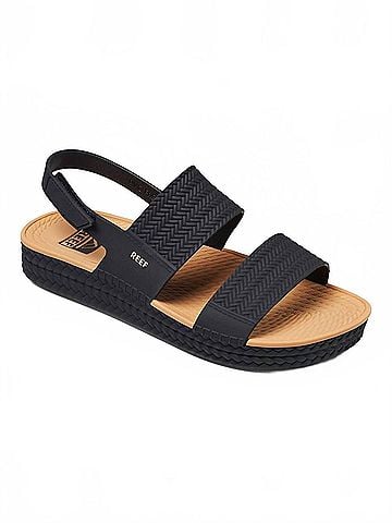 Reef Women's Water Vista Sandals in Black/Tan (view 2)