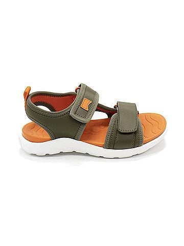 Camper Boy's Wous Sandals in Military Green (view 1)