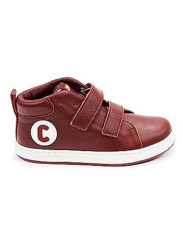 Camper Kid's Runner Four High-Top Sneakers in Burgundy (view 1)