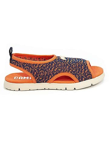 Camper Girl's Mira Sandals in Blue/Orange (view 1)