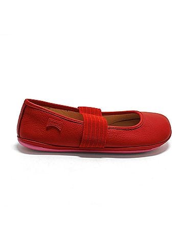 Camper Girl's Right Ballerina Flats in Red (view 1)