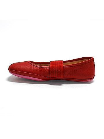 Camper Girl's Right Ballerina Flats in Red (view 2)