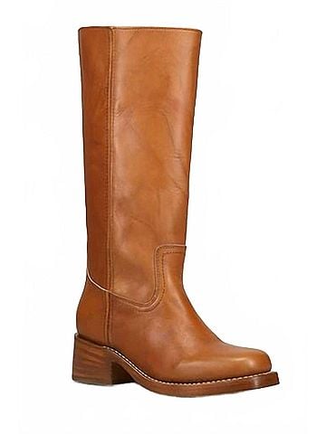 FRYE Women's Campus 14l Heeled Boot in Saddle (view 1)
