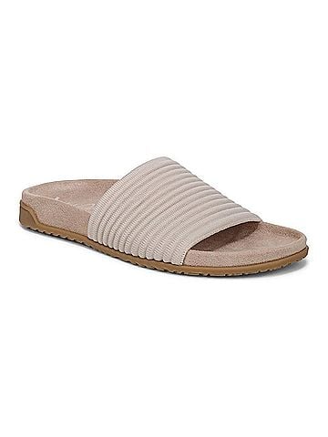 Vionic Women's Evie Knit Sandals in Cream (view 2)