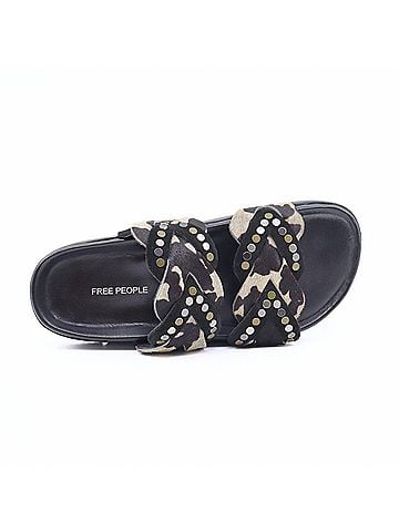 Free People Women's Leo Sandals in Black (view 2)
